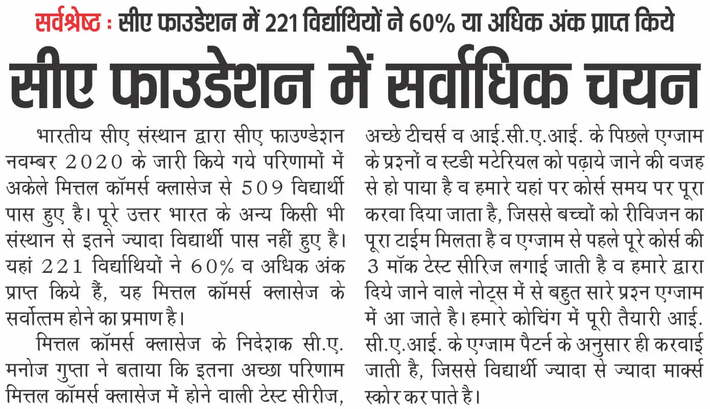 Why MCC is a Top Choice for CA Aspirants