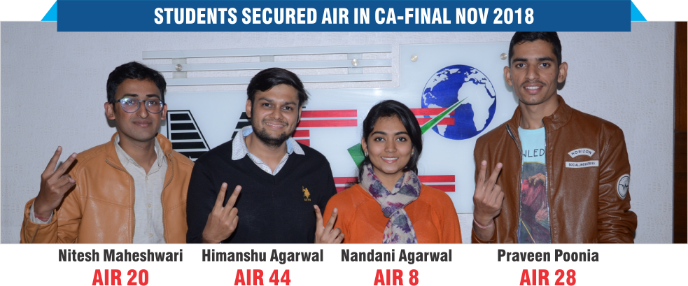 CA Final Results - Student Secured Air In Ca Final Nov 2018