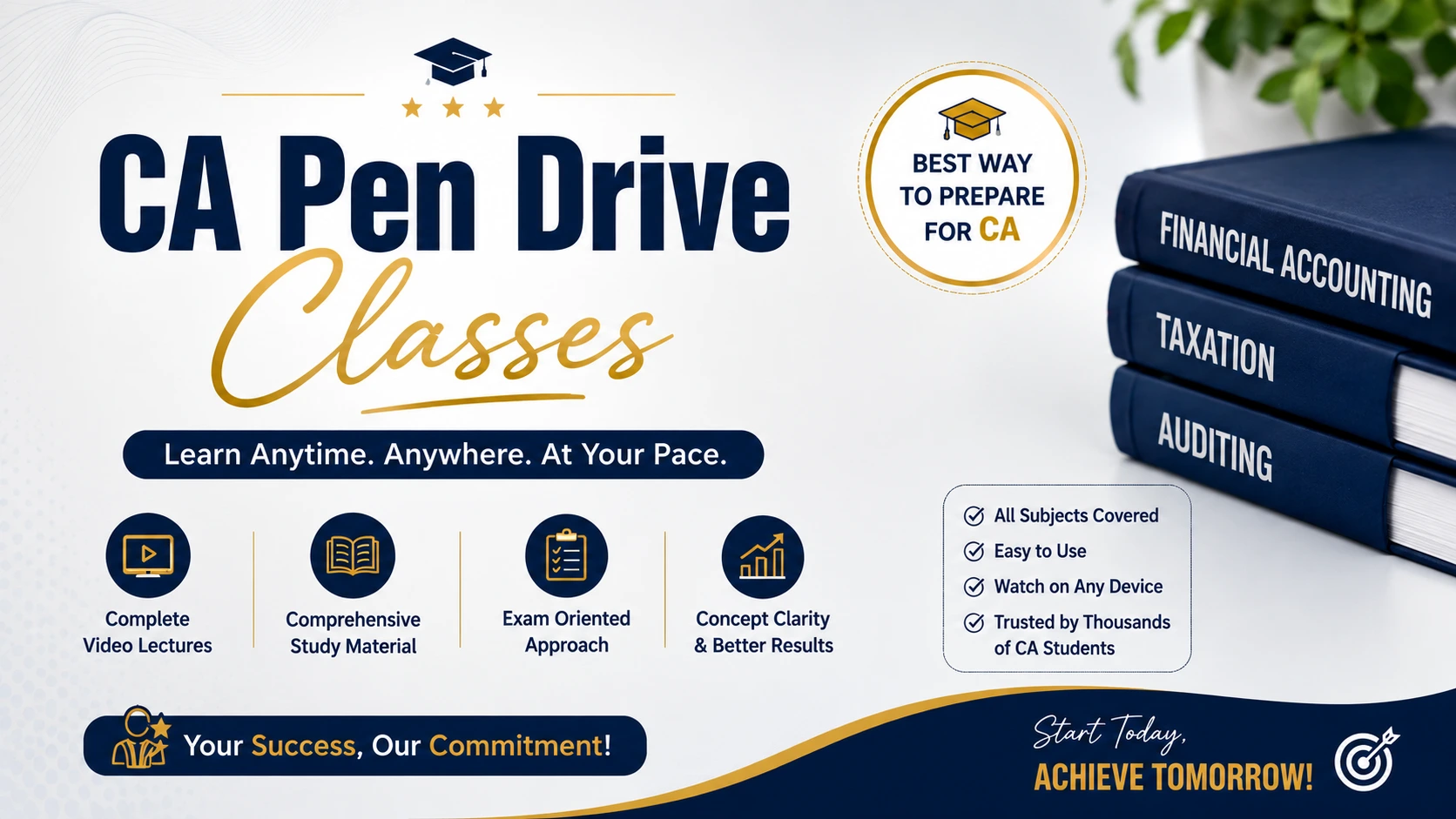 CA Pen Drive Classes