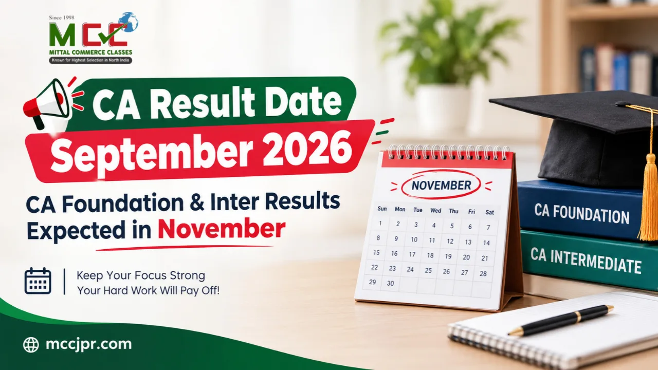 CA Exam Result Date September 2026