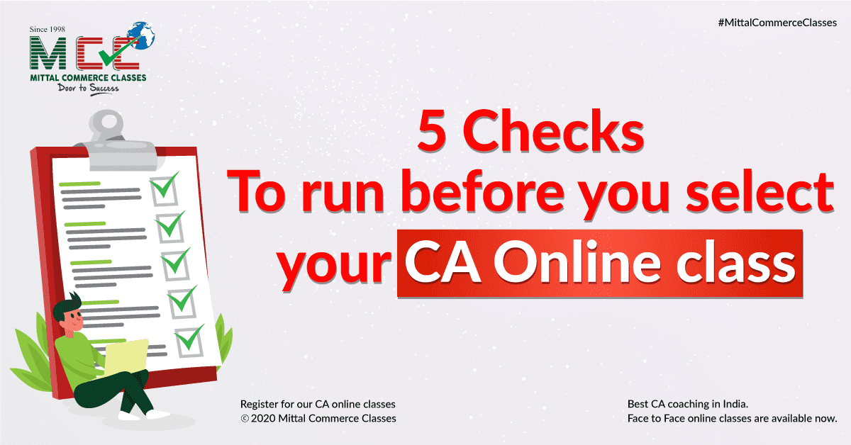 5 checks to run before you select your CA Online class