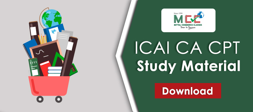 ICAI CA CPT Study Material/ Notes – Download PDF