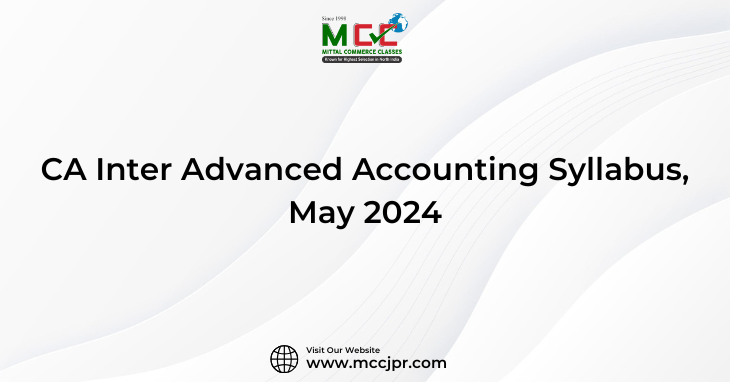 CA Inter Advanced Accounting Syllabus, May 2024