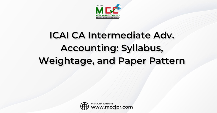 ICAI CA Intermediate Adv. Accounting: Syllabus, Weightage, and Paper Pattern