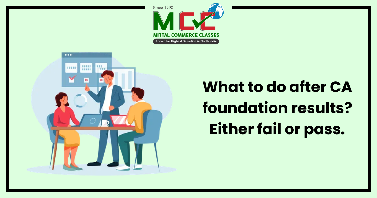 What to do after CA foundation results? Either fail or pass