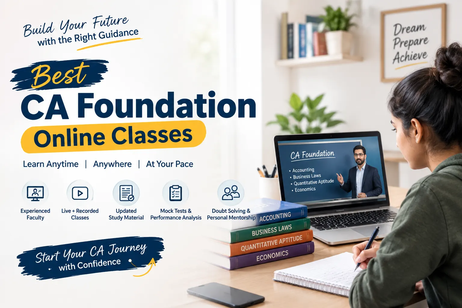 CA Foundation Online Classes benefits at MCC