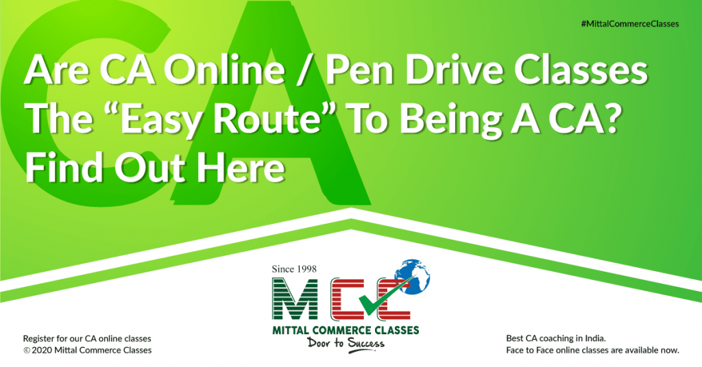 Are CA Online / Pen Drive Classes the "easy route" to being a CA? Find out here