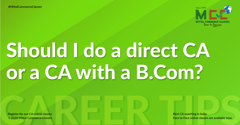 Should I do a direct CA or a CA with a B.Com?