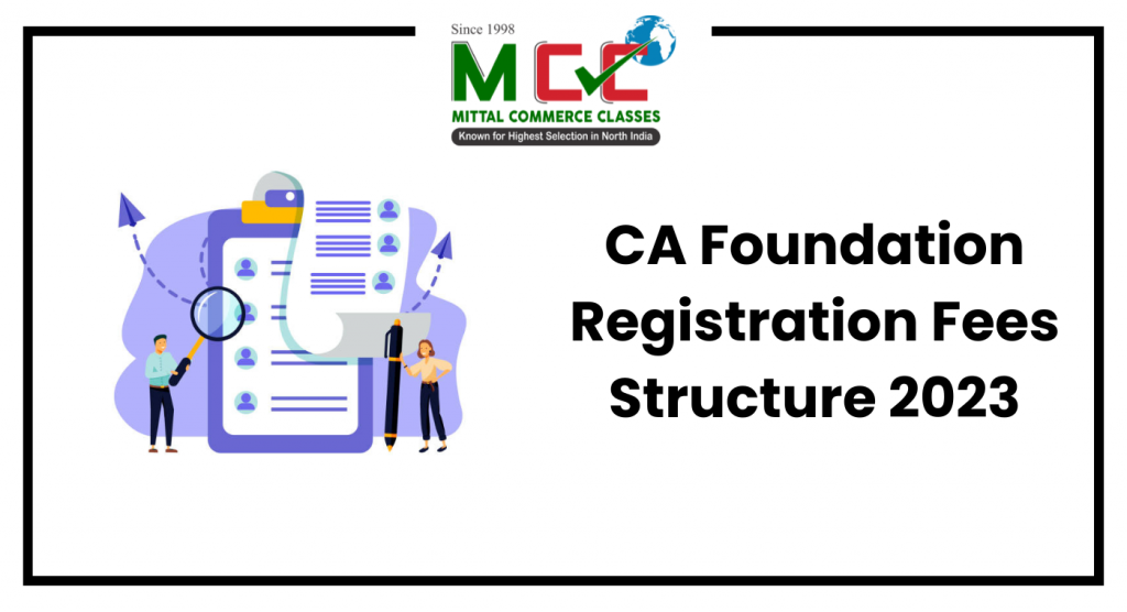 CA Foundation Registration Fees Structure 2023