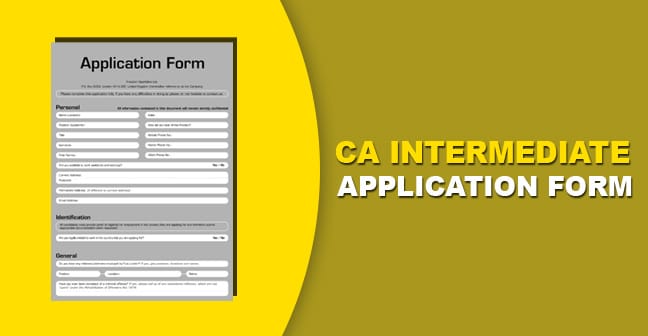 How To Apply For CA Intermediate Exams 2022