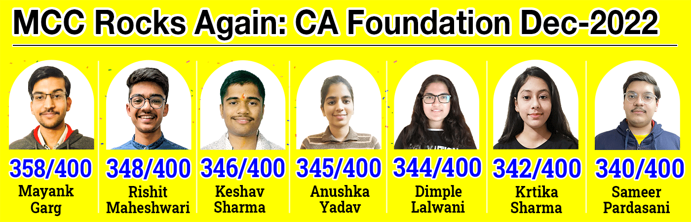 CA Foundation Topper Dec 2022