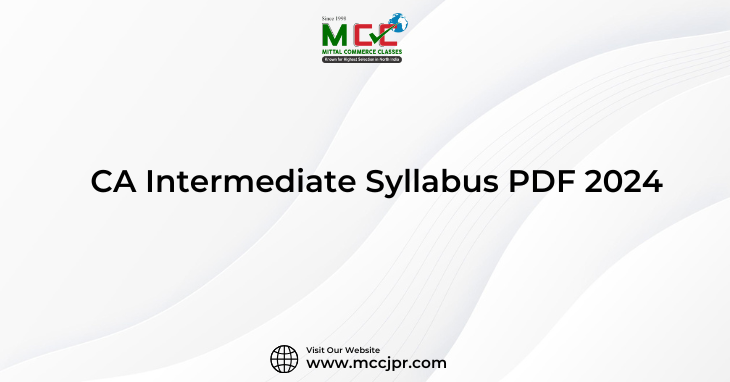 CA Intermediate Syllabus PDF 2024