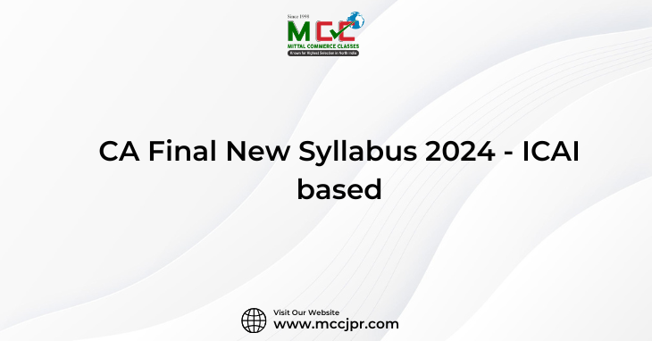 CA Final New Syllabus 2024